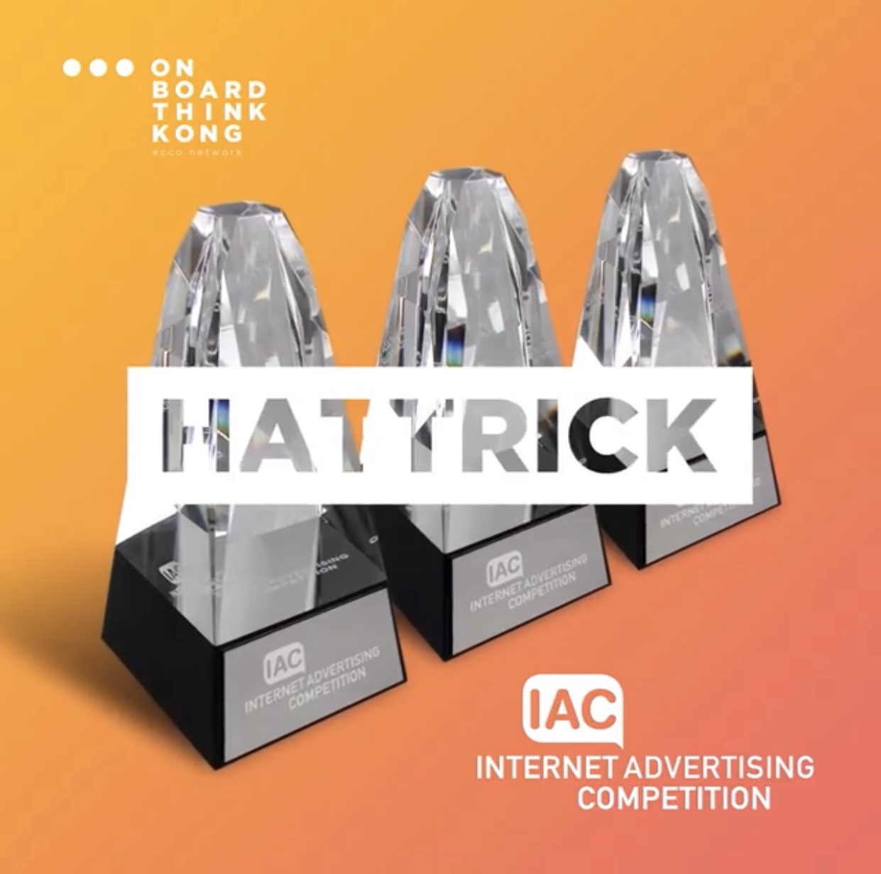 3 nagrody IAC Awards 2020 dla kampanii zrealizowanych przez On Board Think Kong